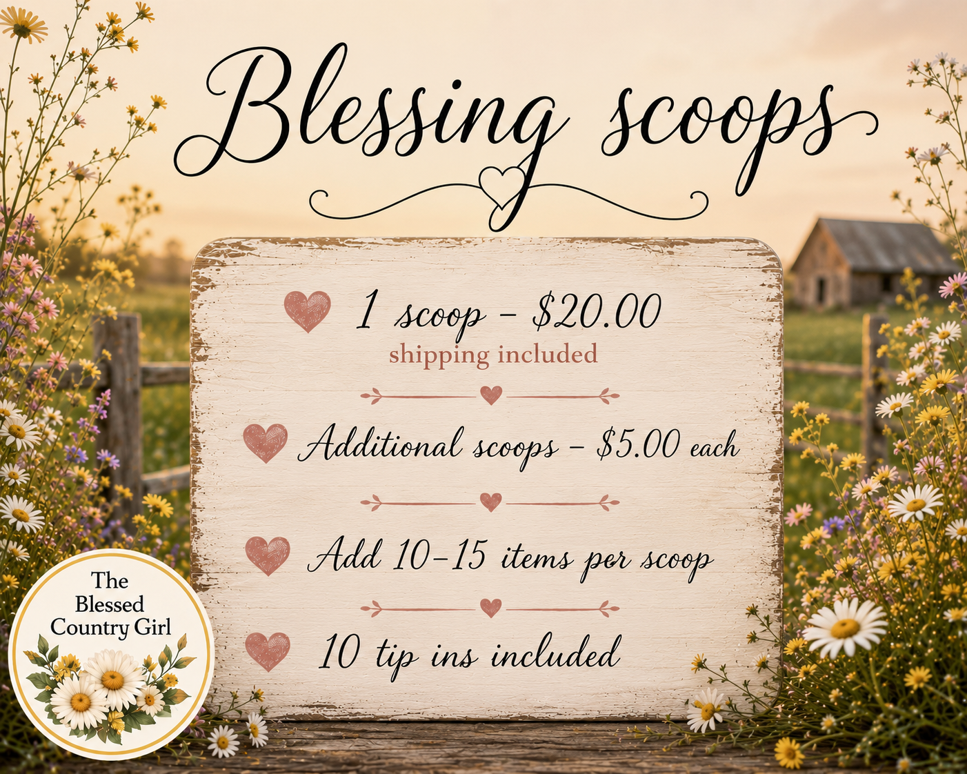 Blessings scoops
